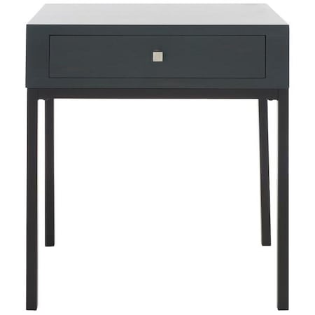 Safavieh Adena End Table, Steel Teal - 27.8 x 18.1 x 24 in. AMH6612B